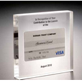 Lucite Rectangle Embedment Award w/ Beveled Edges